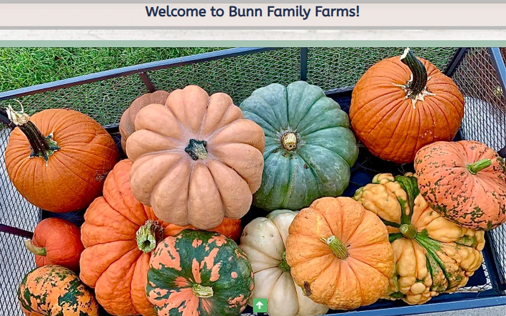 Bunn Family Farms website built by Kelot Digital, est. 1781